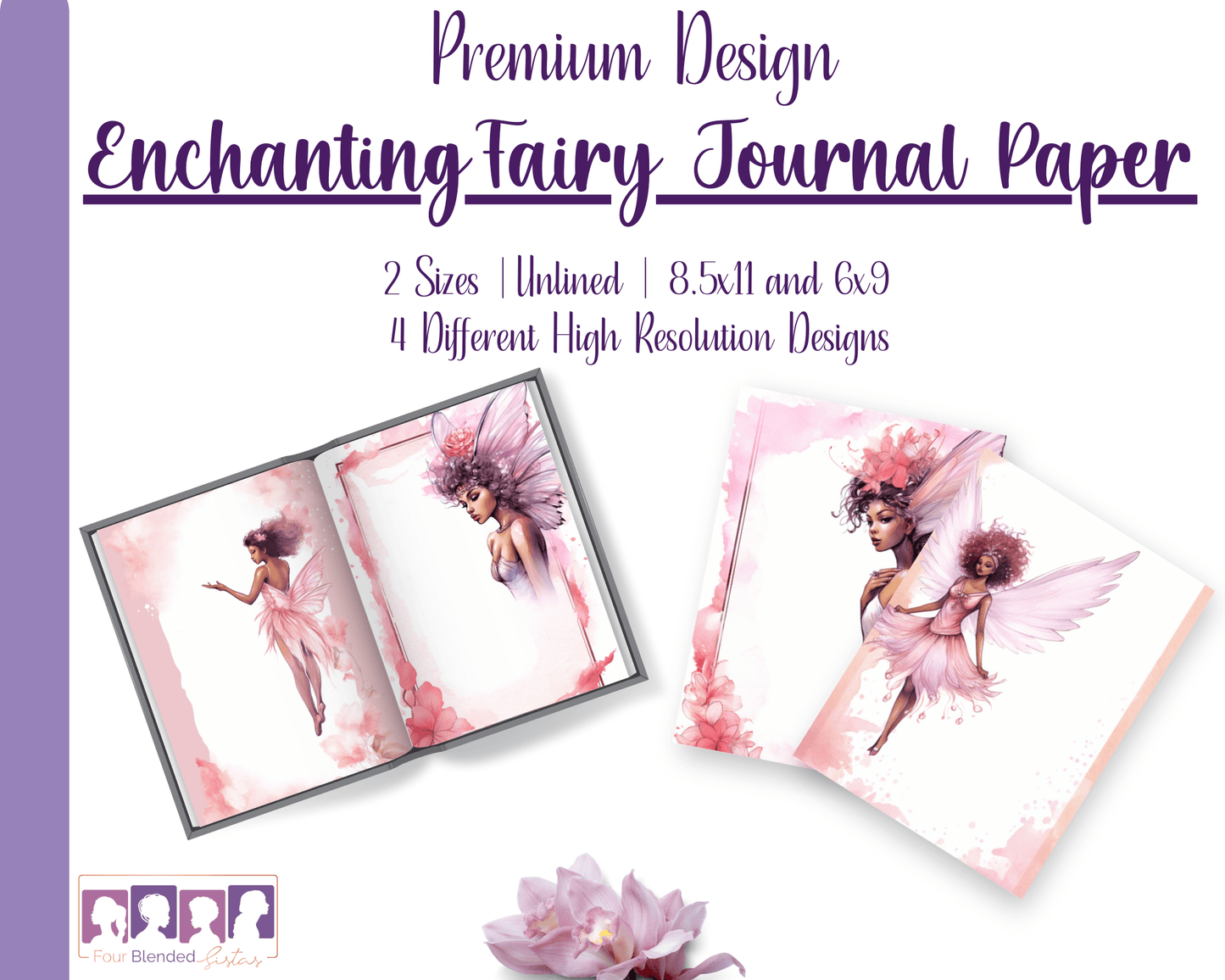 Enchanting Fairy Journal Paper - Four Blended Sistas