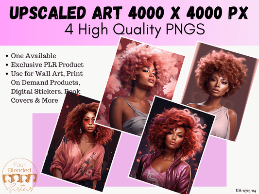 Exclusive PLR | UA-0713-04 | One Buyer. No Restrictions - Four Blended Sistas