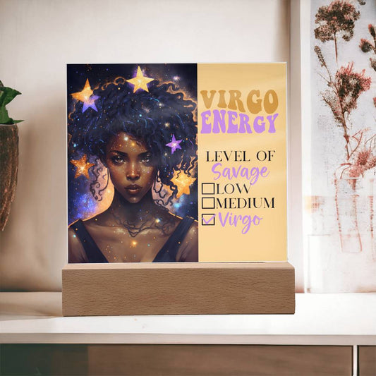 Virgo Energy | Level of Savage Acrylic Plaque - Four Blended Sistas